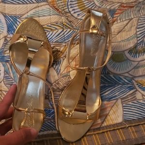 Gold heels